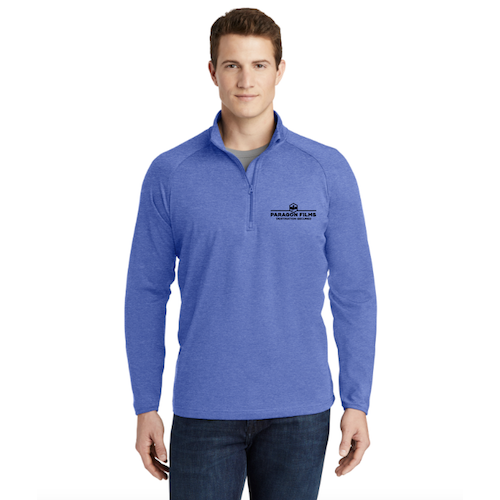Royal Heather Sport-Tek Sport-Wick Stretch 1/4-Zip Pullover
